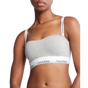Calvin Klein Gray Strapless Bra